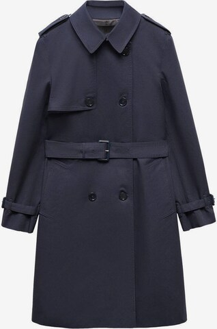 MANGO Between-Seasons Coat 'polana' in Blue: front