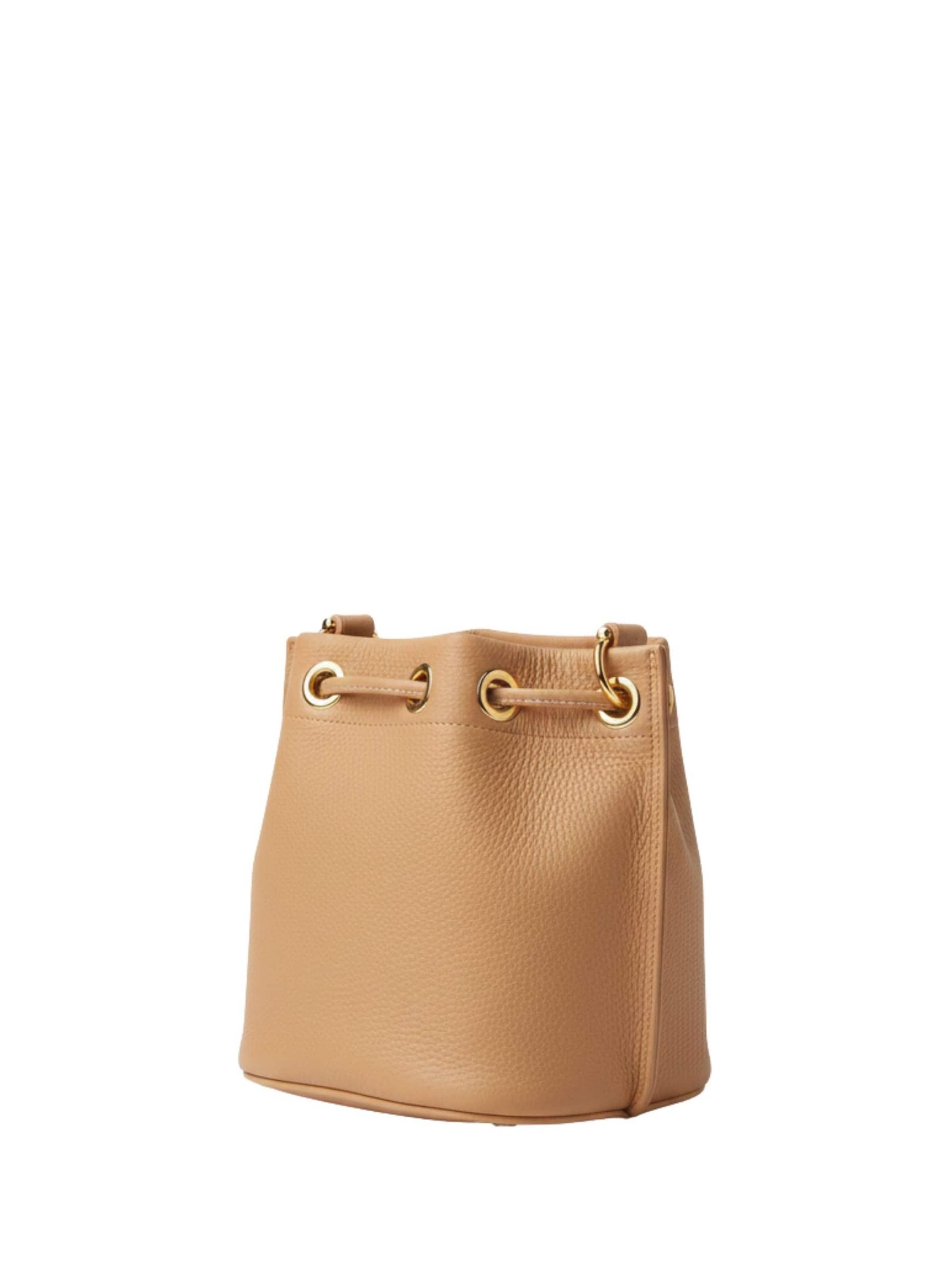 LANCASTER Paris Handbag 'Lancaster Sac bourse A lacets coulissants S Alba Double 470-80 Nature-In-Beige' in Beige