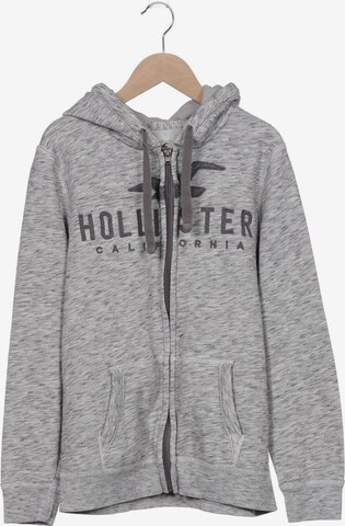 HOLLISTER Sweatshirt & Zip-Up Hoodie in S in Grey: front