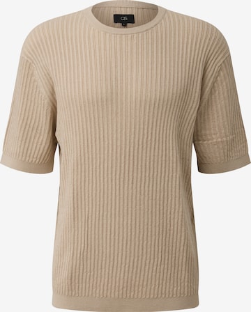 Pull-over QS en beige : devant