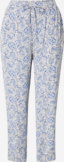 Noa Noa Pantalon en bleu cobalt / bleu clair / blanc, Vue avec produit