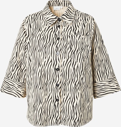 ONLY Carmakoma Bluse 'CARDEMILA' in greige / schwarz, Produktansicht