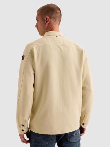 PME Legend Shirt 'Overshirt with waffle texture and cargo chest pocket' in Beige