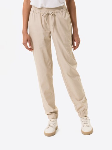 VAUDE Regular Outdoor Pants 'Redmont' in Beige: front