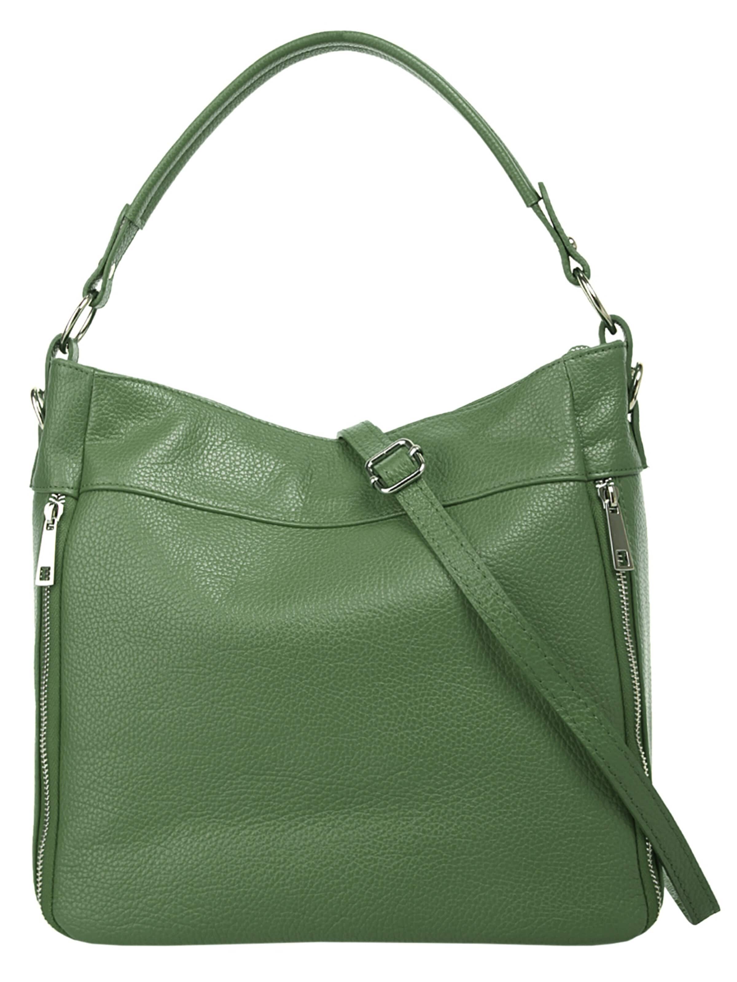 Cluty Handbag in Green: front