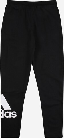ADIDAS SPORTSWEAR Skinny Workout Pants 'Essentials French Terry' in Black