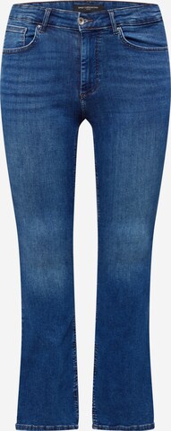 ONLY Carmakoma Flared Jeans 'Willy' in Blauw: voorkant