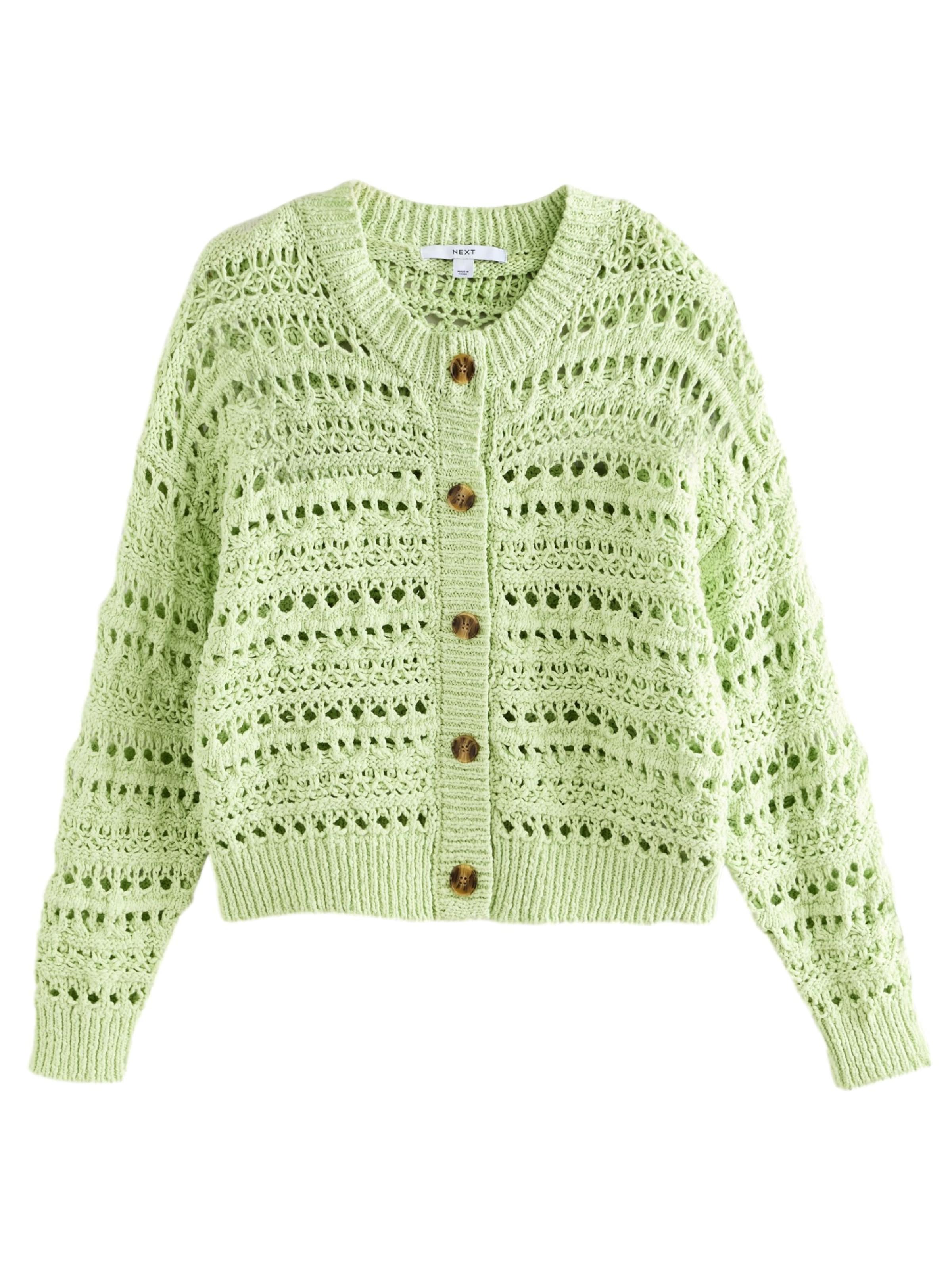 Next Knit cardigan in Green: front