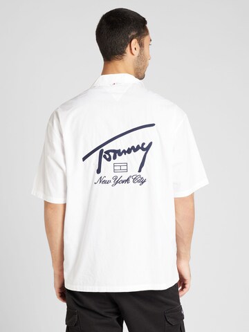Tommy Jeans Mugav suurus Triiksärk, värv valge: eest vaates