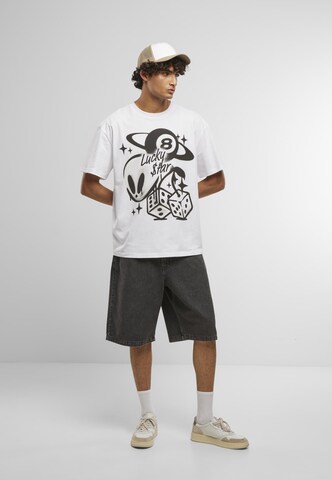 Mister Tee Shirt 'Planet Alien' in White