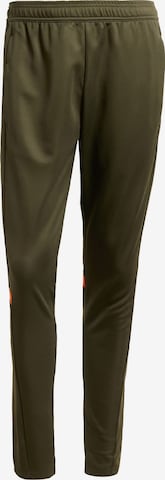 ADIDAS PERFORMANCE Tapered Urheiluhousut 'Squadra 25' värissä vihreä: etupuoli