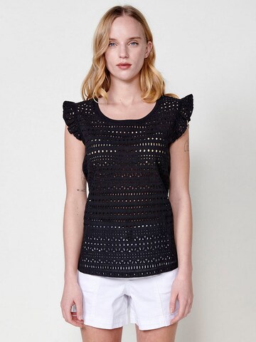 KOROSHI Shirt in Black: front