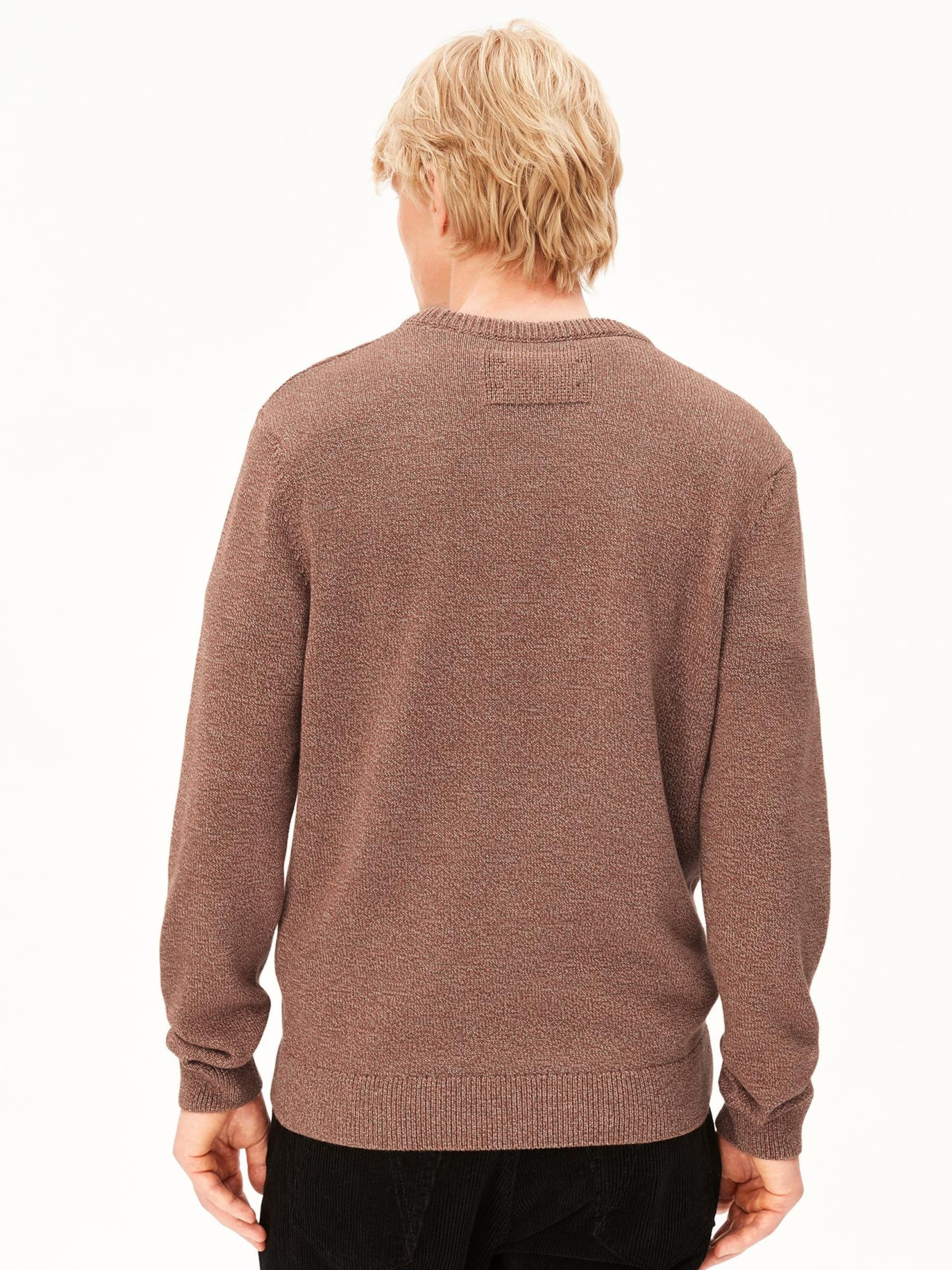 ARMEDANGELS Strickpullover 'ALVAARIO' in Braun