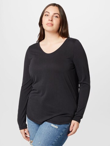 Vero Moda Curve Shirt 'Filli' in Zwart: voorkant