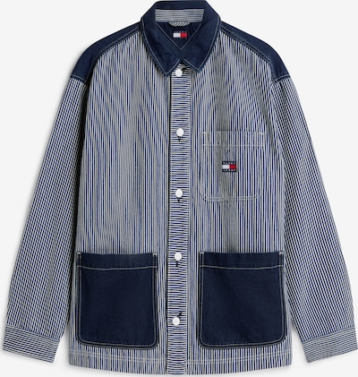 Tommy Jeans Prijelazna jakna veličine XS u plavi traper / bijela, Pregled proizvoda