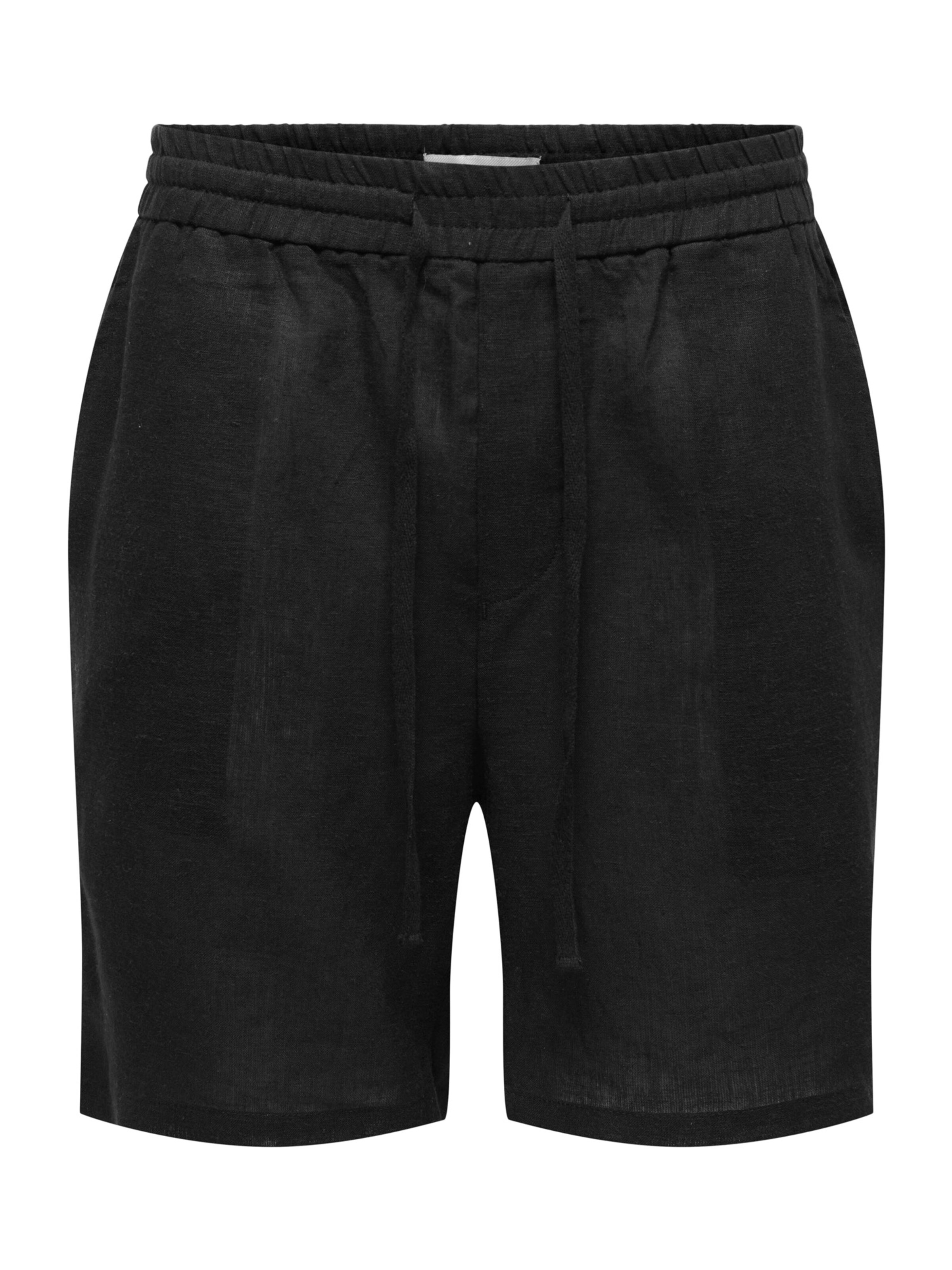 Only & Sons Szabványos Nadrág 'ONSLaurence' - fekete: elől