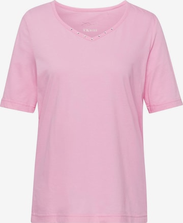 Goldner T-Shirt in Pink: Vorderseite