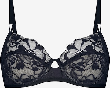 HunkemöllerT-shirt Grudnjak 'Sophia' - crna boja: prednji dio