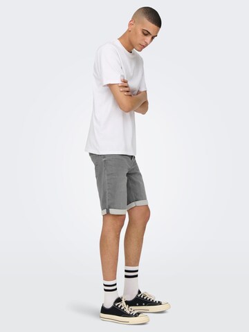 ONLY Baggy Trousers 'Ply' in Grey
