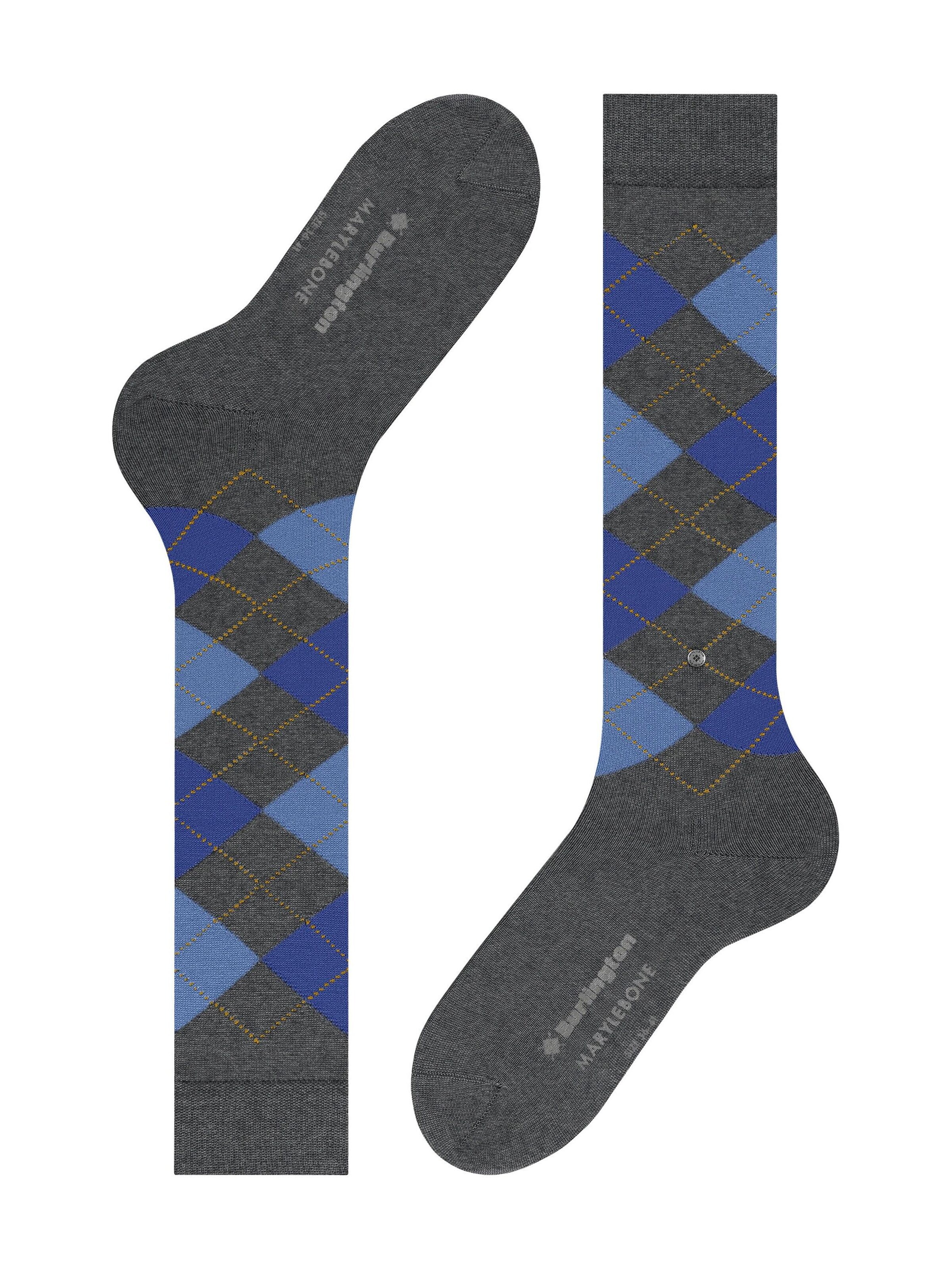 BURLINGTON Over the Knee Socks 'Marylebone' in Grey