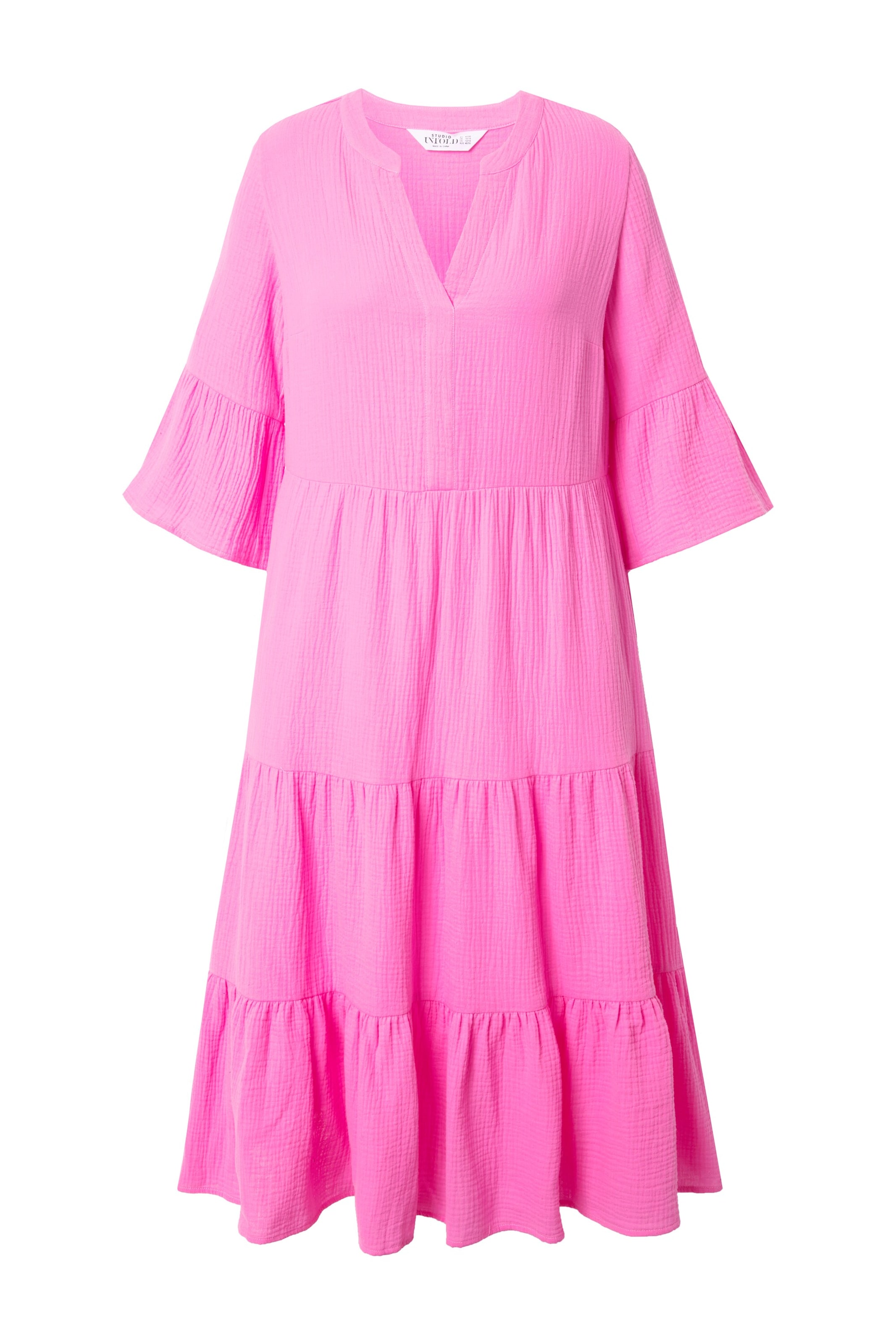 Studio Untold Jurk in Roze: voorkant