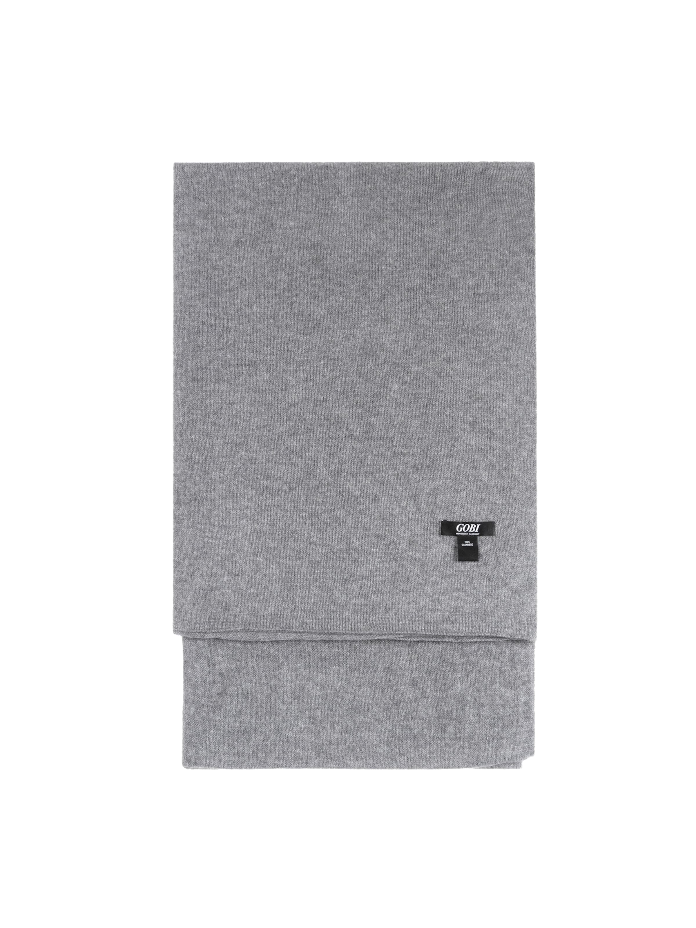 GOBI Cashmere Scarf 'Lightweight Cashmere Shawl' i grå: framsida