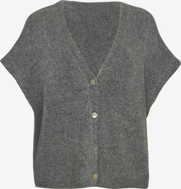 Lilavie Knitted Vest ' Ninaa ' in Grey: front