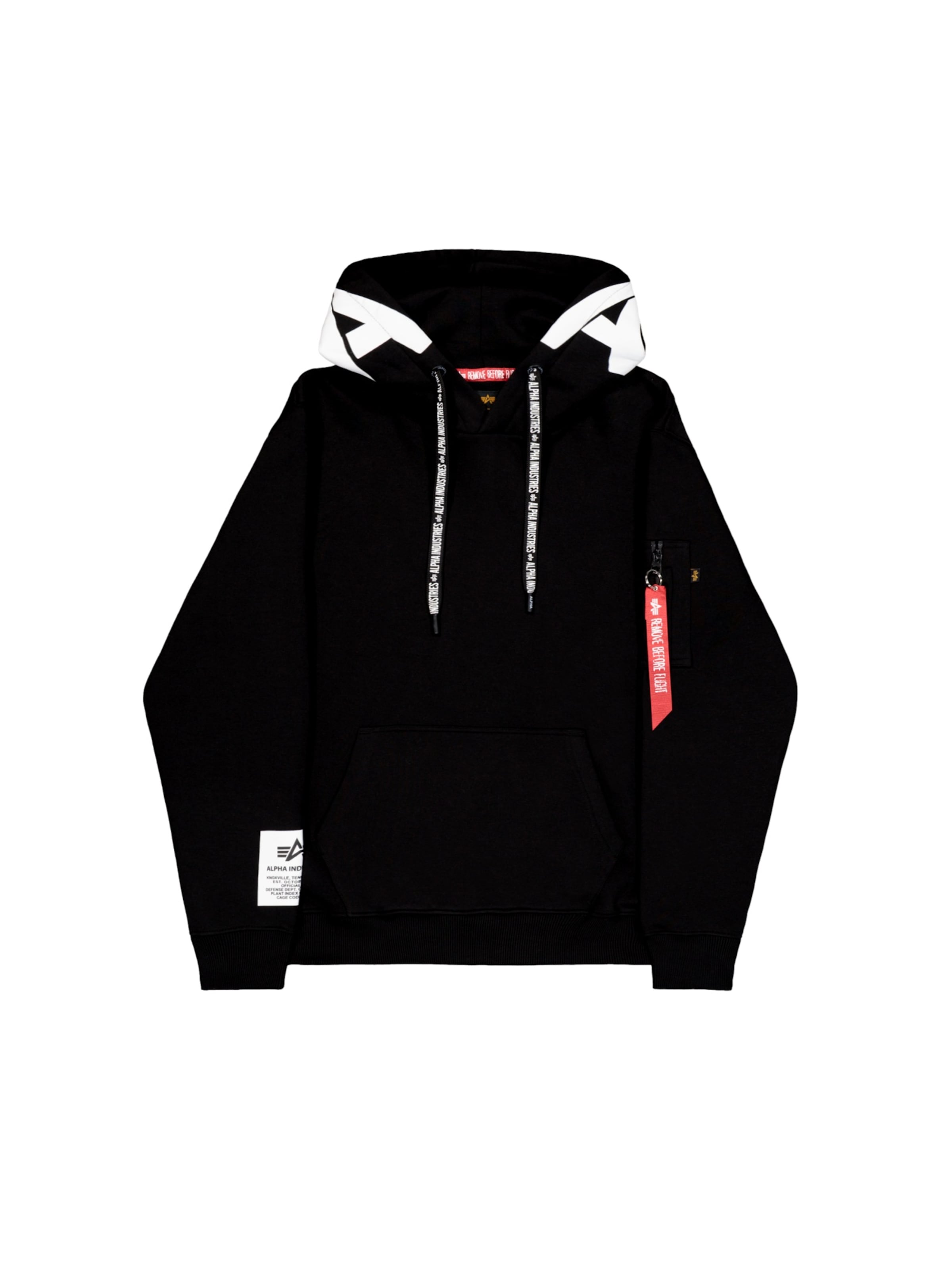Pullover di ALPHA INDUSTRIES in nero: frontale