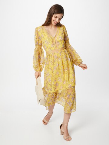 Frock and Frill Dress in Yellow