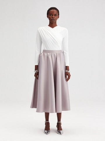 Touche Prive Skirt in Silver