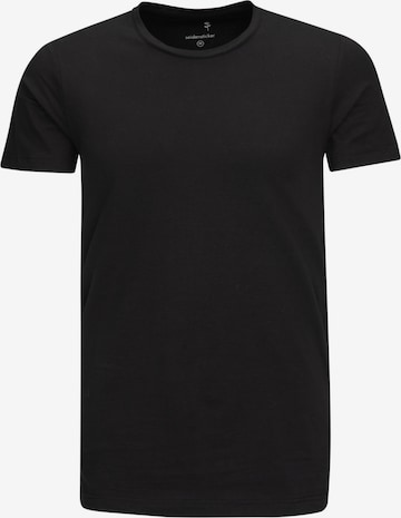 SEIDENSTICKER T-Shirt ' Schwarze Rose ' in Schwarz: predná strana