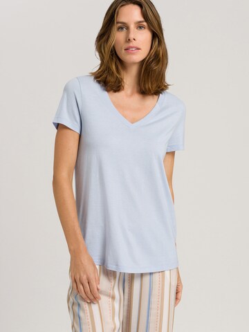 Hanro Pajama Shirt in Blue: front