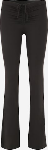 Monki Flared Trousers in Black: front