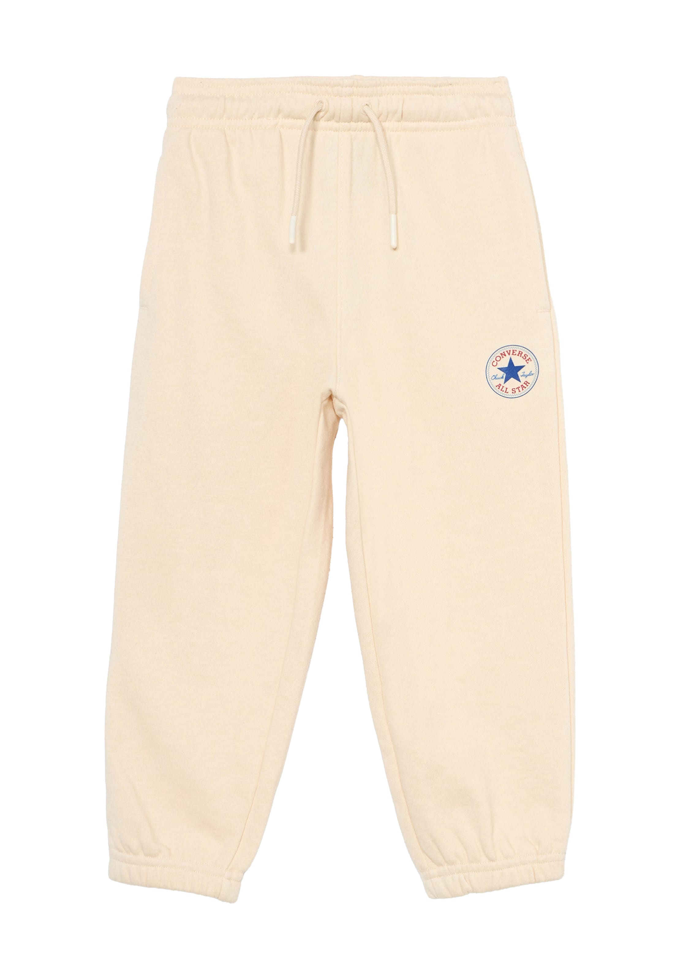 CONVERSE Tapered Broek in Beige: voorkant