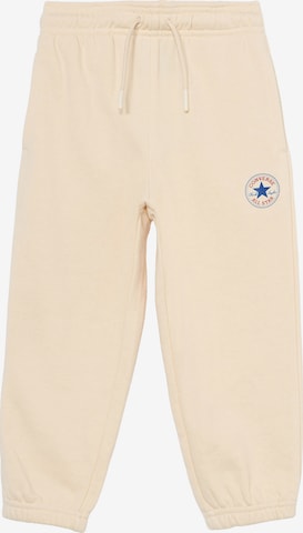 CONVERSE Tapered Bukser i beige: forside