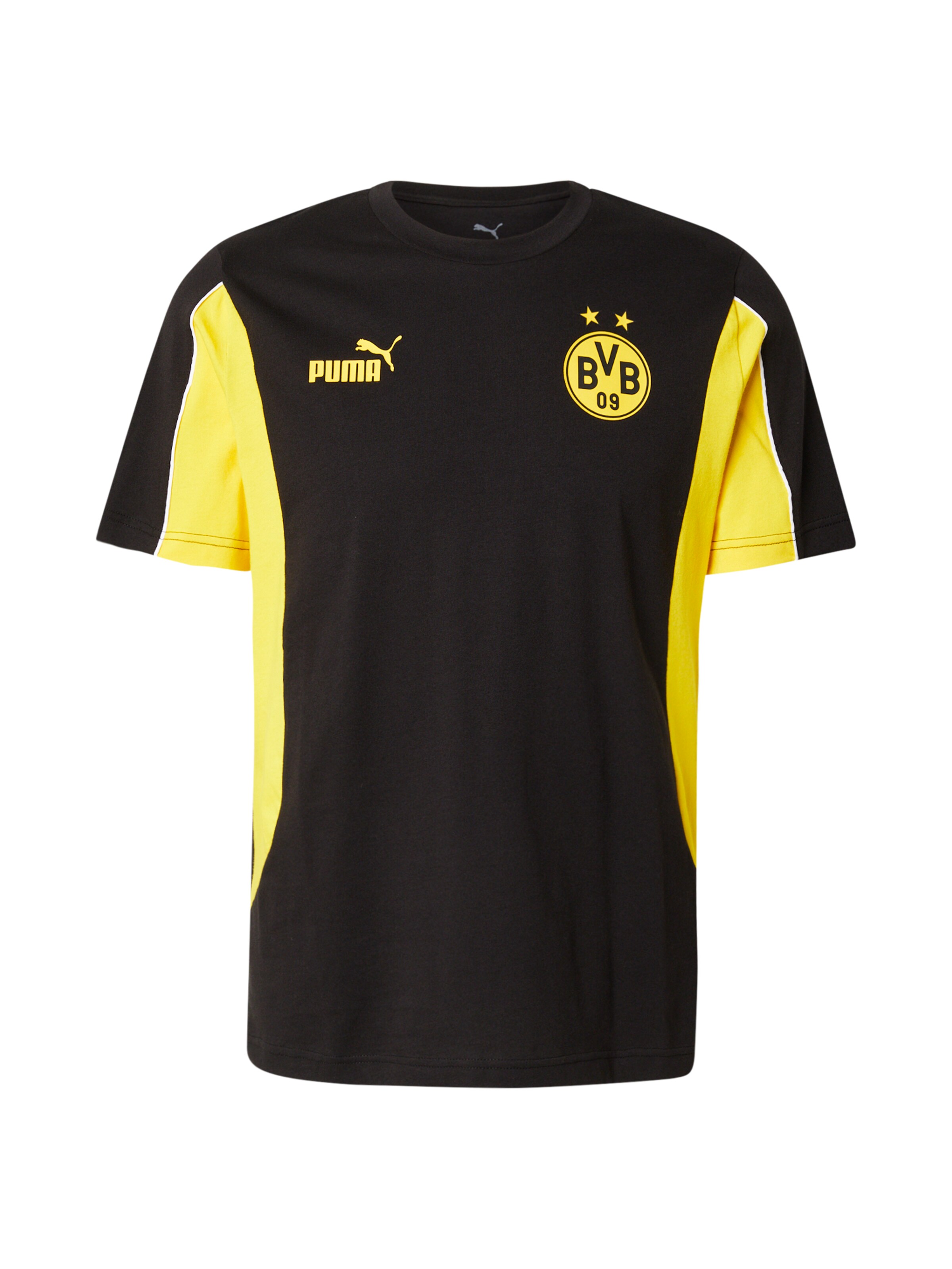 PUMA Funkční tričko 'Borussia Dortmund Ftbl Archive' – černá: přední strana