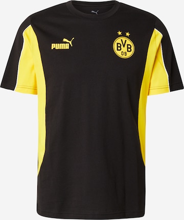 T-Shirt fonctionnel 'Borussia Dortmund Ftbl Archive' PUMA en noir : devant