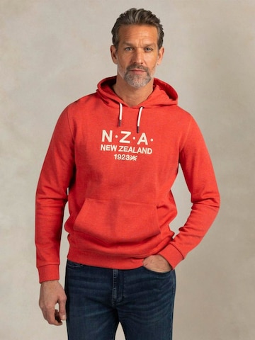 NZA New Zealand Auckland Sweatshirt 'Diamond' in Red: front