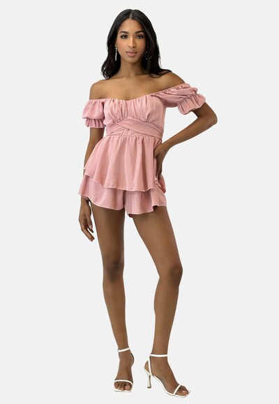 Tuta jumpsuit in L Elara di colore rosa, Visualizzazione prodotti