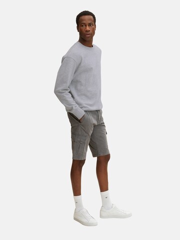 TOM TAILOR Regular Cargo Pants in Grey