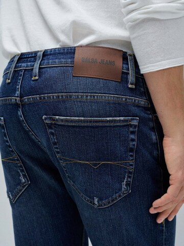 Coupe slim Jean Salsa Jeans en bleu