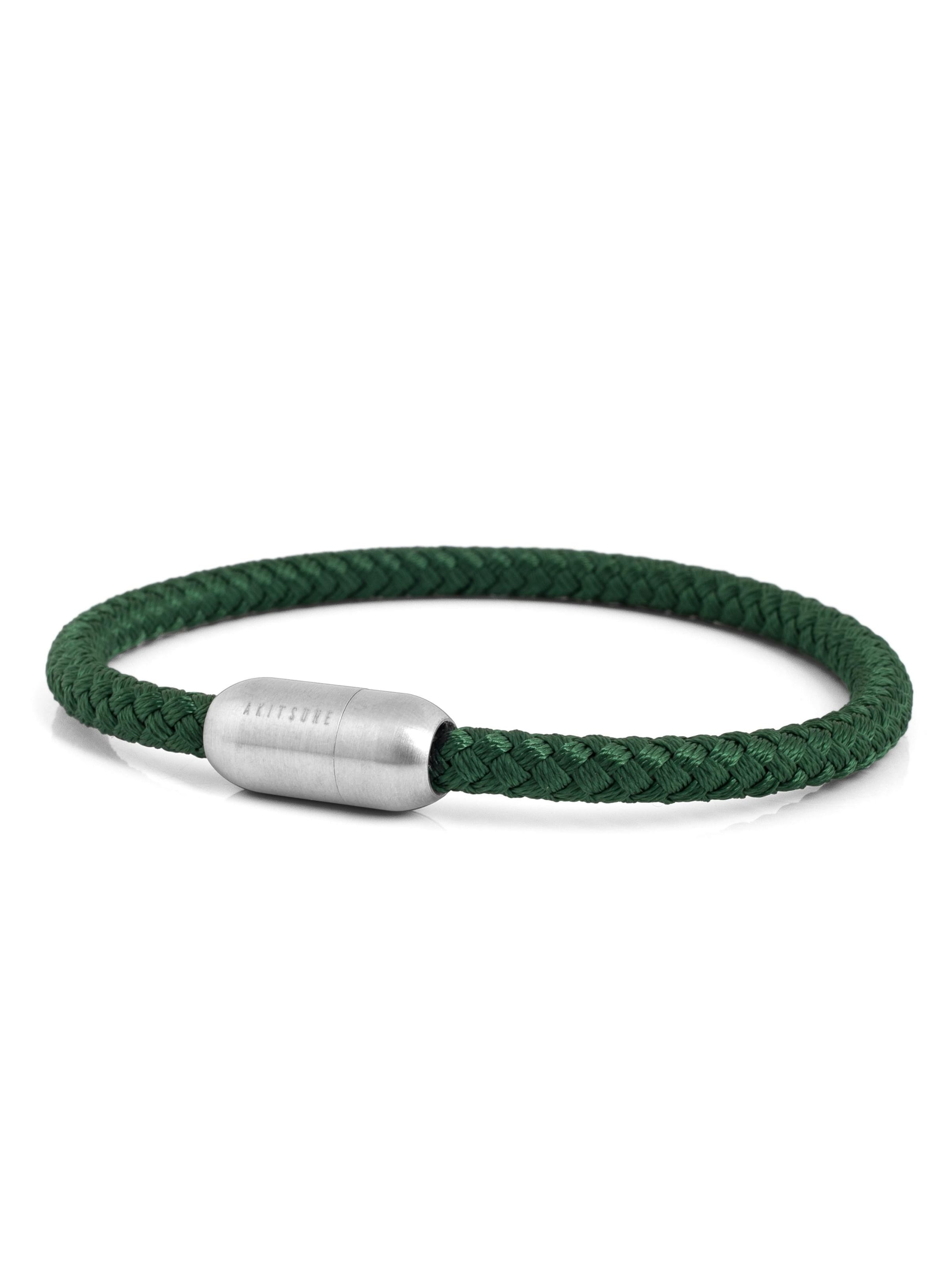 Akitsune Bracelet 'Silvus' in Green: front