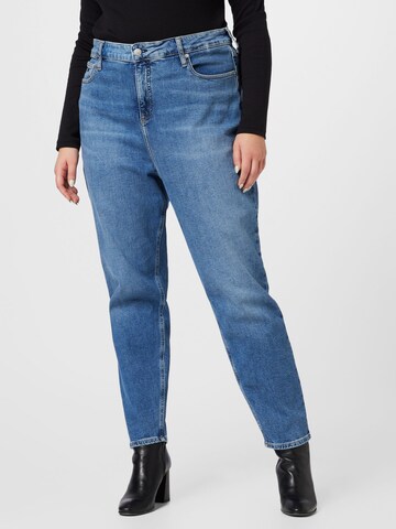 Loosefit Jean Calvin Klein Curve en bleu : devant