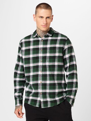 Cotton On Regular fit Button Up Shirt 'CAMDEN' in Green: front