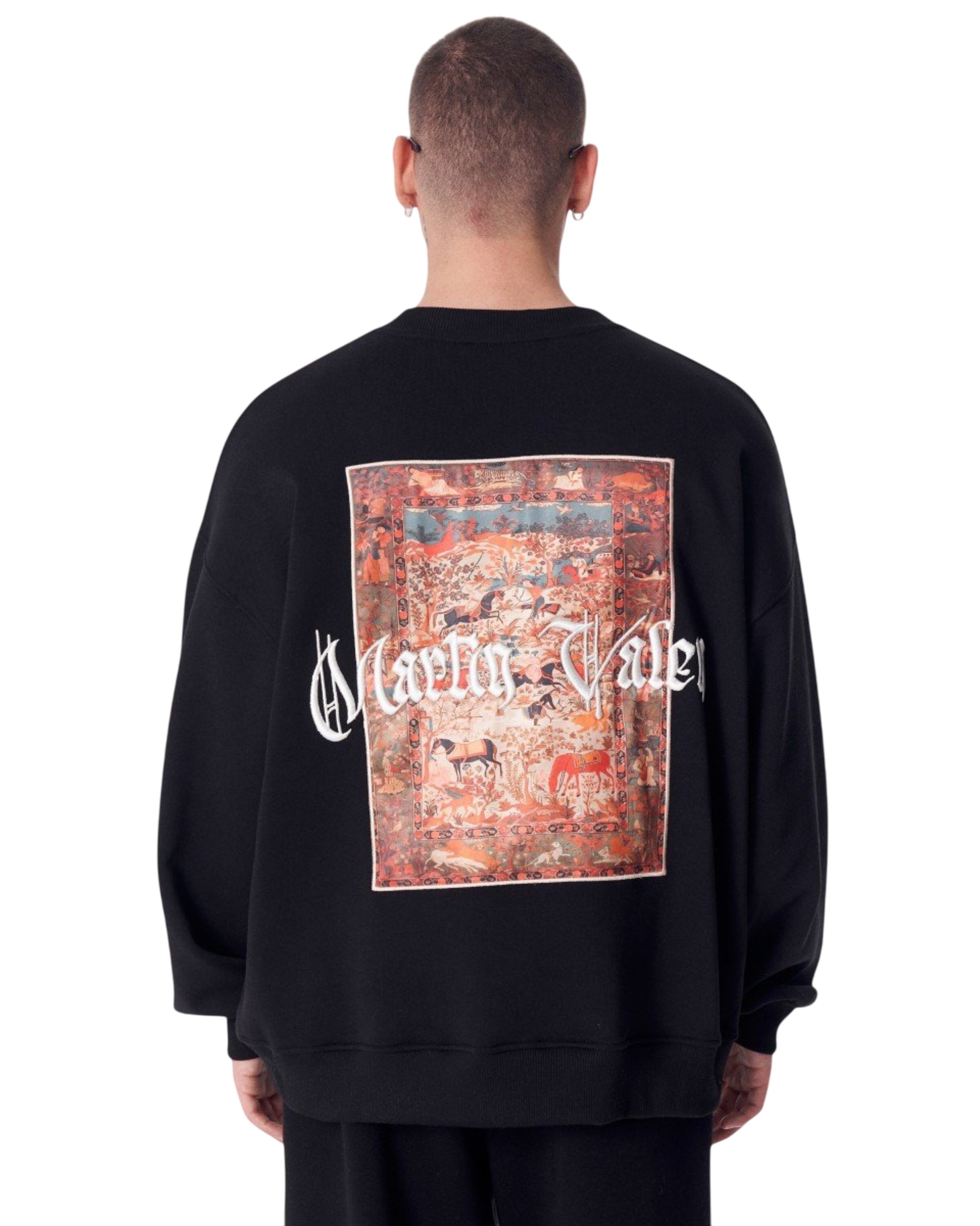 MARTIN VALEN Sweatshirt in Black: front