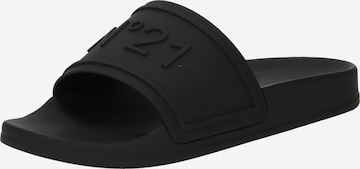 N°21 Pantofle – černá: přední strana