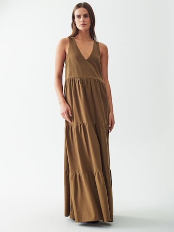 Calli Dress 'BRUNCH' in Brown