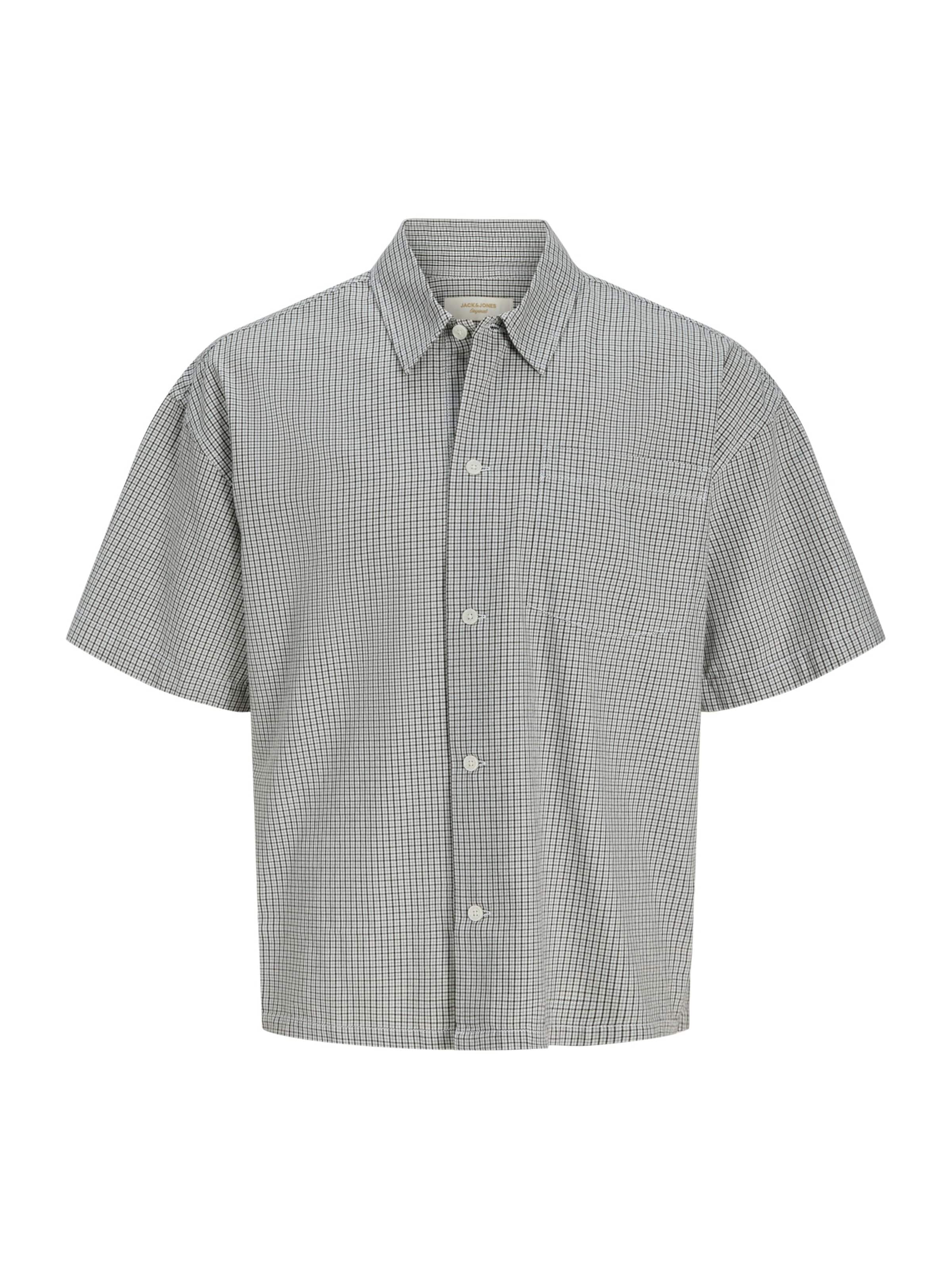 Fit confort Chemise 'JORSAVONA' Jack & Jones Plus en noir : devant
