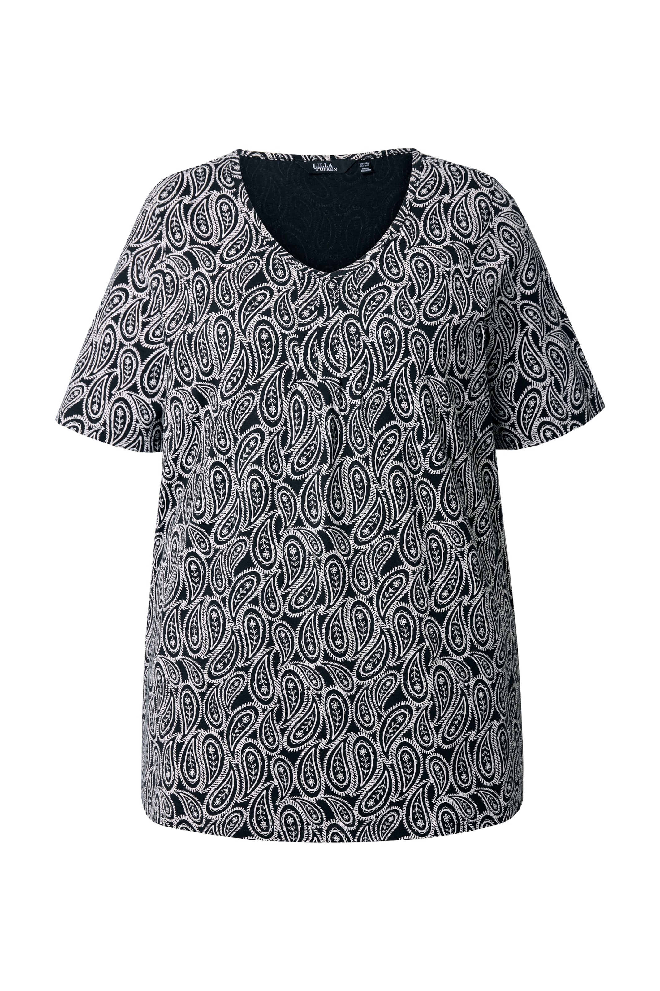 Ulla Popken T-Shirt in Schwarz: Vorderseite