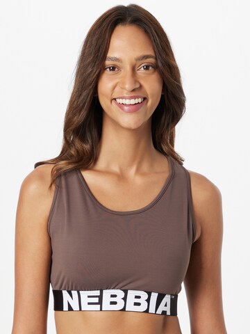 NEBBIA Bralette Sports bra in Brown: front